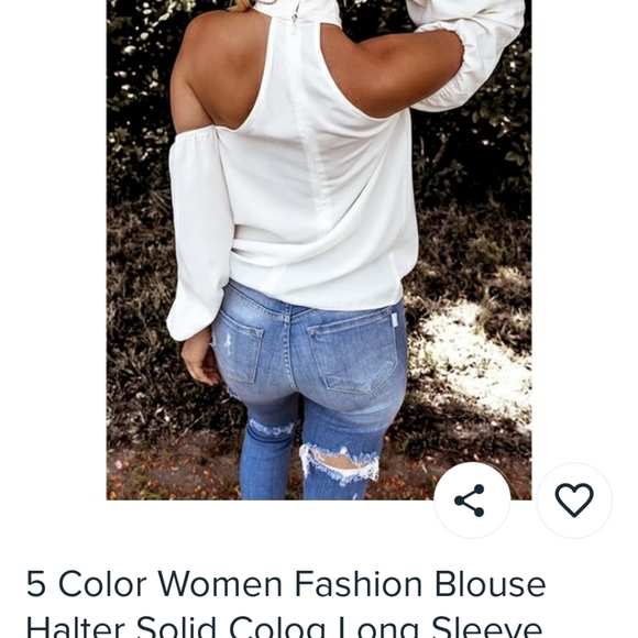 White women's blouse - Picture 3 of 3